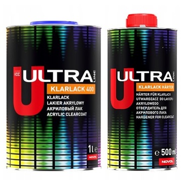 NOVOL ULTRA KLARLACK 400 LAKIER BEZBARWNY 1,5L KPL