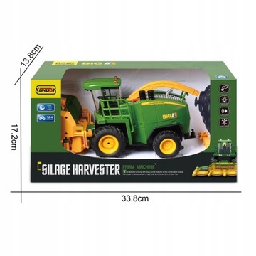KOMBAJN zdalnie sterowany RC na pilot + LED + DYM
