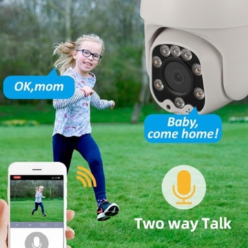 Wi -Fi Outdoor Security Camera 320 градусов два -просмотр Talk 3MP O0