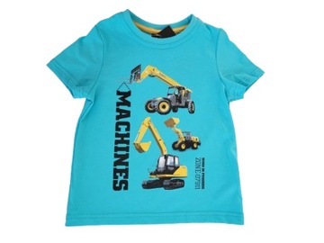 Bluzka KRÓTKI T-SHIRT KOSZULKA r 98 TRAKTOR koparka ładowarka GT