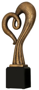 FIGURKA TROFEUM Puchar 30 CM serce Podziękowanie +Tabliczka z grawerem