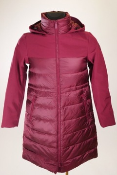 WOOLRICH Women Pink Full Zip Hooded Puffer Down Parka Jacket Size S New RRP