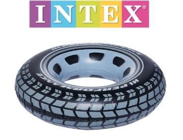 Intex Надувне коло для плавання - Чорна шина 91 см '59252