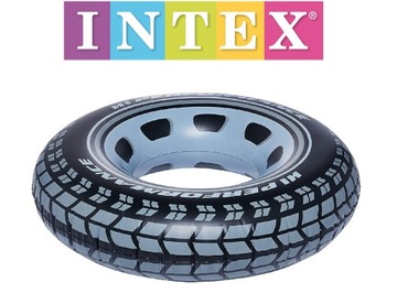 Dmuchane KOŁO DO PŁYWANIA INTEX ø91cm OPONA CZARNA