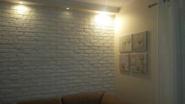 PŁYTKI GIPSOWE IMITACJA CEGŁY PŁYTK CEGLANA BIAŁA CEGŁA GIPSOWA KAMIEŃ 3D