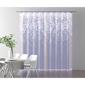 Firanka żakard metraż Volta liście bluszcz liść listki 623948 biała 120cm