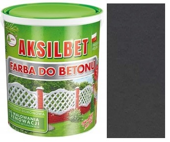 AKSILBET FARBA DO BETONU OGRODZEŃ 10L ANTRACYT