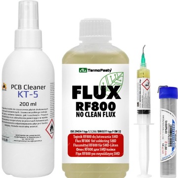 NIEZBĘDNY ZESTAW CYNA FLUX CLEANER TOPNIK SERWIS