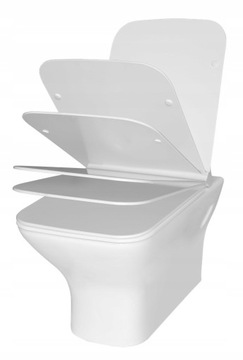 GEBERIT stelaż CZARNY + MISKA rimless WC deska W/O