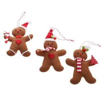 3 sztuk Świąteczne pierniki wystrój Xmas dekoracji