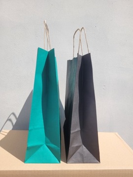 TORBA PAPIEROWA Z LOGO A4 KOLOR 24x10x32 100 SZT