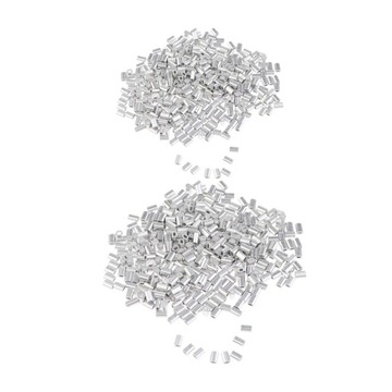 2000 szt. Tulejek zaciskanych z pojedynczą lufą Mini aluminiowy zestaw