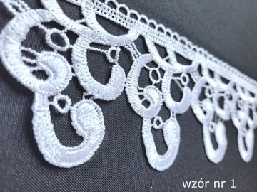 КРУЖЕВО ГИПУРА ДЛЯ ШТОР СКАТЕРТИ 8см, РУЛОН 28мб.