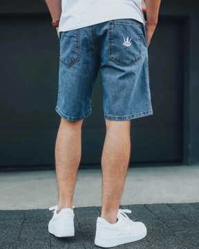 JIGGA SHORTS JEANS CROWN LIGHT BLUE S