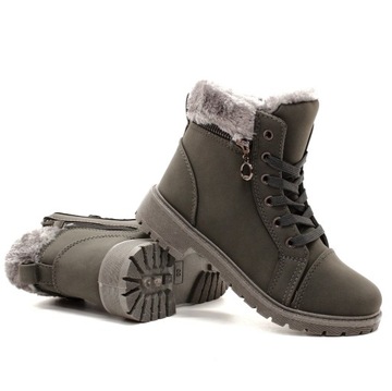 DZIECIĘCE BOTKI TIMBERKI TRAPERY BUTY ZIMOWE