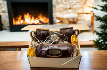 ПОДАРОЧНЫЙ НАБОР КЕРАМИЧЕСКИЕ КРУЖКИ ДЛЯ ГЛИНТВЕЙНА + СПЕЦИИ