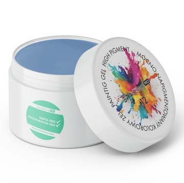 EXCELLENT PAINTING GEL MOCNO NAPIGMENTOWANY ŻEL DO ZDOBIEŃ 12 BŁĘKITNY 5ml