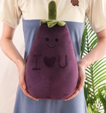 ПЛЮШЕВАЯ ПОДУШКА БАКЛАЖАНЫ плюшевая игрушка-талисман 40см