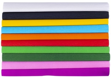 Цветная папиросная бумага, школьный набор, 10 цветов, 25 х 200 см ASTRA