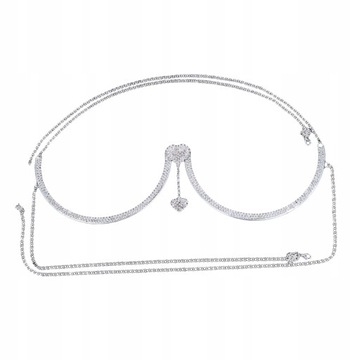 Rhinestone Chest Bracket Chain