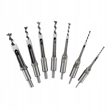 Квадратные насадки Стамески для долбления дерева 5 шт.