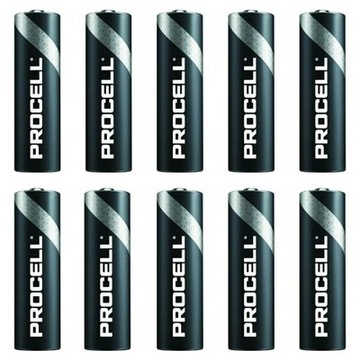 10x Bateria LR6 AA DURACELL PROCELL CONS 1,5V Alka