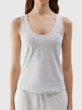 ЖЕНСКАЯ ФУТБОЛКА 4F ХЛОПКОВЫЙ ТОП С БРЕМЯМИ SS24F041