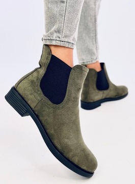 Sztyblety zamszowe z gumą TERRA GREEN 37