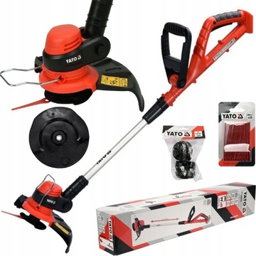 YATO PODKASZARKA AKUMULATOROWA KOSA 18V 250 2w1 GŁOWICA Z NOŻYKAMI + ŻYŁKA