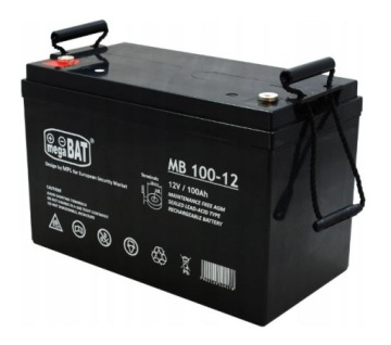 Сильная батарея VRLA AGM 28,8 кг megaBAT 12 В 100 Ач для МОНИТОРИНГА СИГНАЛИЗАЦИИ ИБП