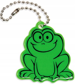 ODBLASKOWA ZAWIESZKA ŻABA ODBLASK BRELOK ŻABKA