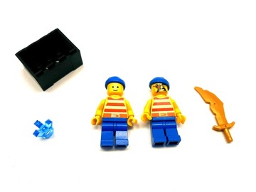203h. LEGO pirat zestaw ludziki akcesoria diament