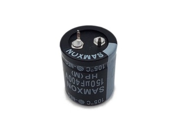 150uF 400V HP, 105°C, 25x32mm, snap in, prod. Samxon