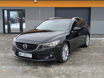 Mazda 6 III Kombi 2.2 SKYACTIV-D I-ELOOP 175KM 2013 Mazda 6 Navi Ledy Automat Tempomat Serwis Gwarancja 2.2 Diesel 175KM, zdjęcie 6