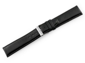 Pasek skórzany do zegarka W26 - PREMIUM - czarny - 22mm +TELESKOPY