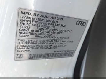 Audi Q8 2023 Audi Q8 Prestige 55 Tfsi Quattro Tiptronic 2023 3.0l 3.0 Benzyna 335KM, zdjęcie 13