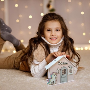 Копилка XXL с НАЗВАНИЕМ, подарок на день рождения для девочки