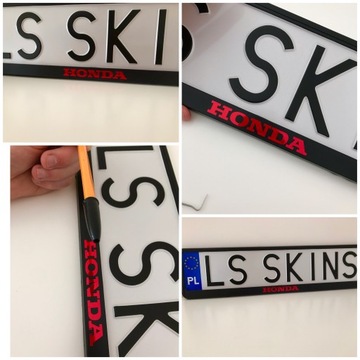 Рамка номерного знака HONDA / 2 шт.