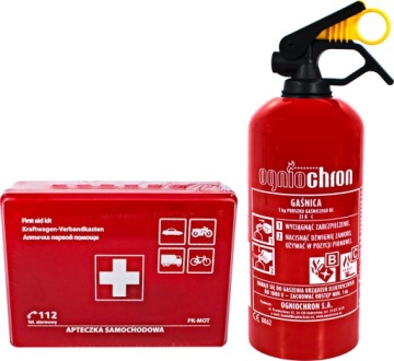 АВТОМОБИЛЬНЫЙ ОГНЕТУШИТЕЛЬ OGNIOPROTECT BC 1кг + ПЕРВЫЙ КОМПЛЕКТ