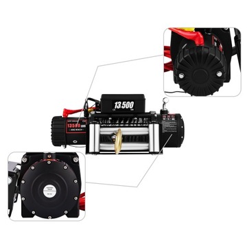 Электрическая лебедка VEVOR 13500LBS Стальной трос