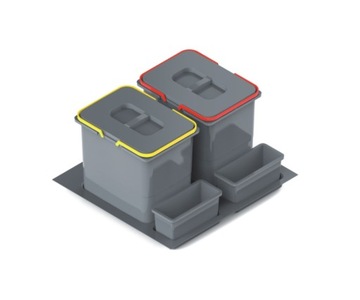 Kosz na śmieci PRAKTIKO 60cm 2x20L segregator sortownik do szuflady szafki