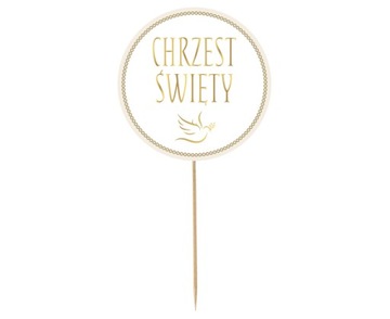 Topper na Tort Chrzest Święty