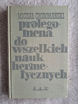 *BLOX* PROLEGOMENA DO WSZELKICH NAUK HERMETYCZNYCH M.Choromański
