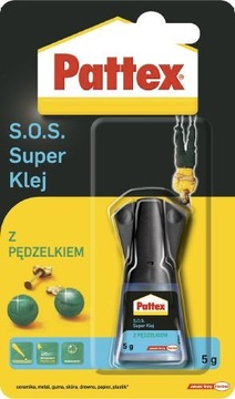 Pattex S.O.S. Super Klej Precyzyjny Uniwersalny z Pędzelkiem 5g