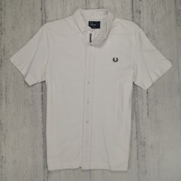 FRED PERRY MĘSKA KOSZULA BAWEŁNIANA M Z KRÓTKIM RĘKAWEM SLIM FIT