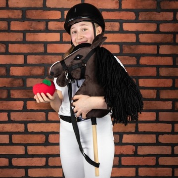 Koń na kiju Hobby Horse Skippi A3 - Gniady - z kantarem i wodzami