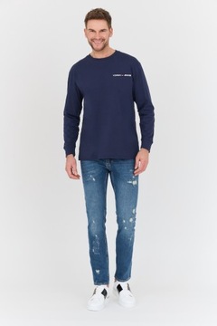 TOMMY JEANS Granatowy longsleeve L