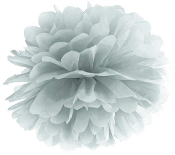 POMPONY BIBUŁOWE DEKORACJA 35CM ŚLUB URODZINY-8502
