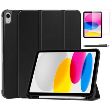ETUI SMART PENCIL CASE + SZKŁO HARTOWANE + RYSIK do IPAD 10 GEN 10.9 2022