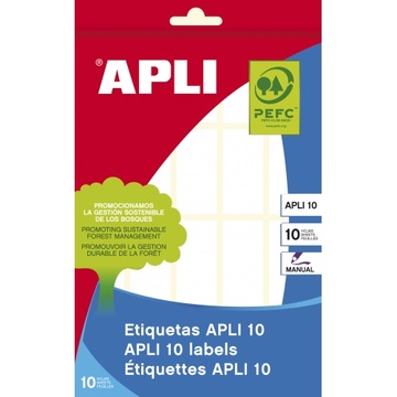 Apli białe etykiety 19x40mm